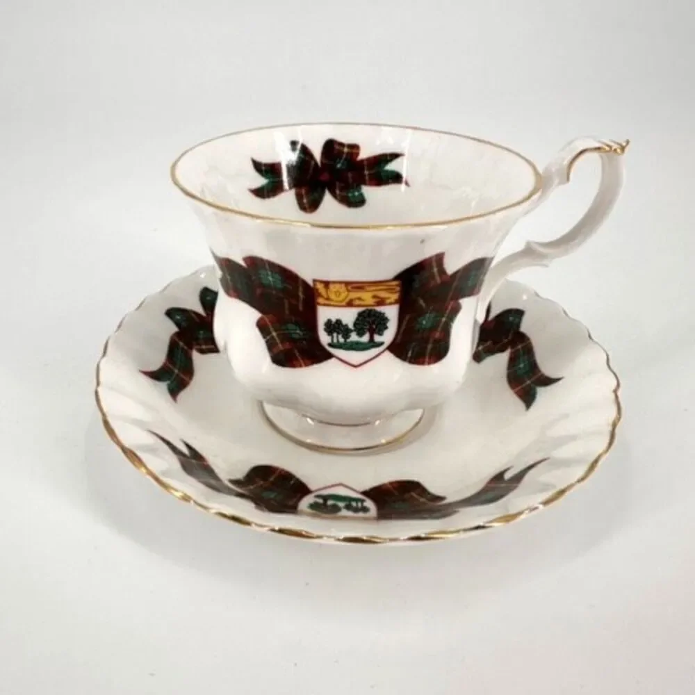 Royal Albert Fine Bone China England Tartan Prince Edward Isle‎ Cup & Saucer Set
